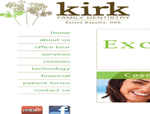 Tablet Screenshot of kirkfamilydentistry.com